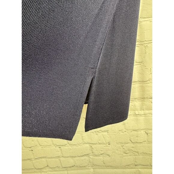 MISOOK blue white trim sleeveless knit top sweater M NWOT - Picture 3 of 4